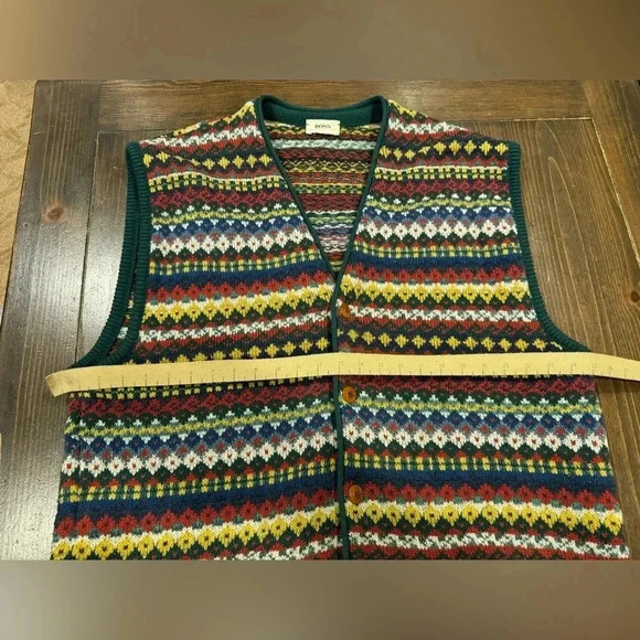Vtg. Hugo Boss COOGI Sweater Wool Blend Vest - Picture 11 of 15